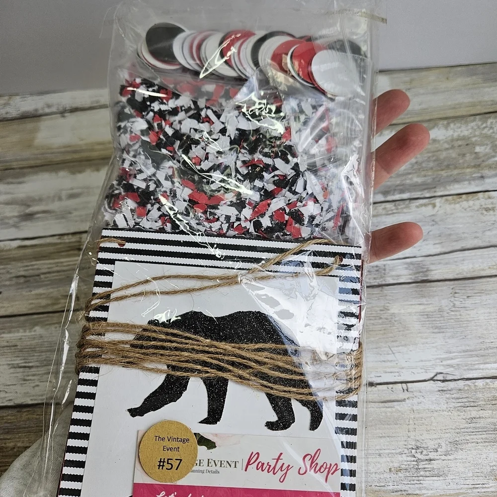 Baby Bear- Black and White Bear Party Banner Set